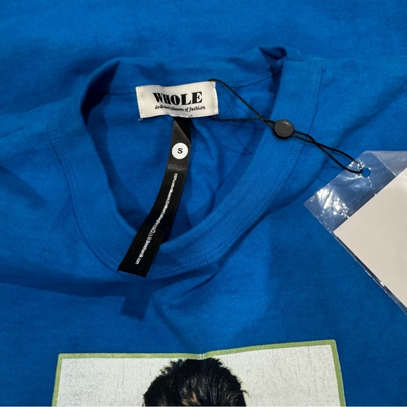 WHOLE Drink This Milk Aladdin Sane T Shirt in Teal David Bowie Graphic Tee - Picture 5 of 6